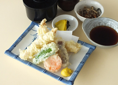 鶏天定食